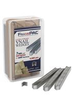 V-Nails FramePac V para molduras de madeira macia de 7 mm (pacote 4000) V-Nails FramePac V para molduras de madeira macia de 7 mm (pacote 4000)