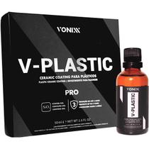 V-Plastic Pro 50ml Vonixx Vitrificador Coating Revestimento de Plasticos Automotivo Carro Moto Caminhão