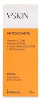 V.Skin Sérum Antioxidante Vit C, E, Óleo Essencial Vegano Via Aroma 30 ml