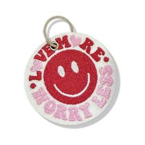 V0009-001 Love More Wore Less Patch Bordado 6,8x6,8cm