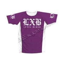 V1 LXB AJJ Preto Secagem Rápida Rash Guard Gym Tee Levelxblack Jersey RANKED V2 NÍVEL NEGRO Moto Top