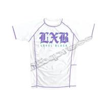 V1 LXB AJJ Preto Secagem Rápida Rash Guard Gym Tee Levelxblack Jersey RANKED V2 NÍVEL NEGRO Moto Top