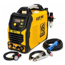 V8 Brasil Máquina Corte Plasma Cut 55 Arco Piloto 220V Corte Profissional de Metais V8 Brasil Máquina Corte Plasma Cut 55 Arco Piloto 220V Corte Profissional de Metais