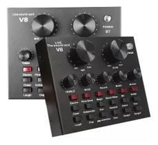 V8x Pro Live Sound Card Gravação Áudio 15 Efeitos Sonoros