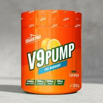 V9 Pump Pré-treino Shark Pro Com Beta Alanina E Cafeina 300g Laranja