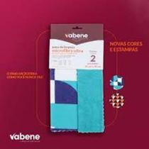 Vabene pano de limpeza microfibra ultra 30x30cm com 2 panos