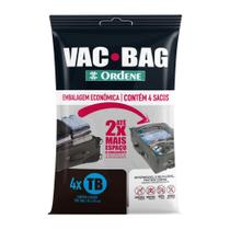 Vac Bag Conjunto 4 Sacos A Vácuo Para Armazenamento Organizador Grande 4 Trip Bag Ordene Cristal