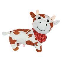 Vaca De Pelúcia Malhada 25cm - Marrom