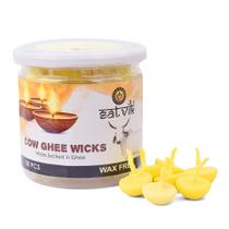 Vaca pura Ghee Wicks Craftsman SATVIK para Puja Pooja (50 unidades)