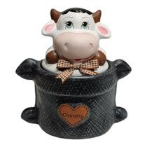 Vaca Saco Bomboniere Baleiro Utensilio de Cozinha cor Preto