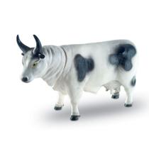Vaca Vaquinha Detalhada Realista 29cm Vinil Macio Atóxico - Coleção Farm Animals - Bee Toys