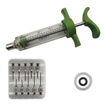 Vacinador Manual 20ml + 10 Agulhas Esterilizaveis - Loja do Veterinário