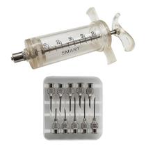 Vacinador Manual 50ml + 10 Agulhas Esterilizaveis - Loja do Veterinário