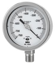 Vacuômetro 100 Vertical Inox 30polhg 760mmhg Vacuômetro 100 Vertical Inox 30polhg 760mmhg