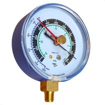 Vacuômetro Analógico MBAR 80mm - Medição de Pressão de Vácuo