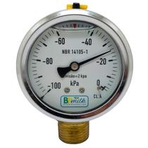 Vacuômetro Glicerinado P/ Ordenhadeira 63mm 1/2 Brmilk Vacuômetro Glicerinado P/ Ordenhadeira 63mm 1/2 Brmilk