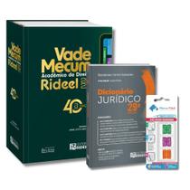 Vade Mecum Acadêmico de Direito Rideel 40ª Edição 2025 + Dicionário Jurídico + Etiquetas de Marcar