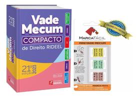 Vade Mecum Compacto Direito Rideel 21ª Edição 2023 + Etiquetas Marca Fácil - EDITORA RIDEEL