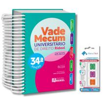 Vade Mecum Universitário De Direito Rideel 34ª Edição 2025 + Etiqueta Marca Fácil - Editora Rideel