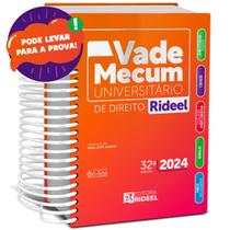 Vade Mecum Universitário Direito 32ª Edição 2024 + Dicionário Jurídico - EDITORA RIDEEL