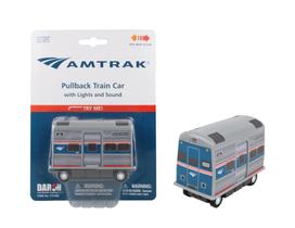 Vagão de trem Pullback Daron Amtrak TT7002 com luzes e som