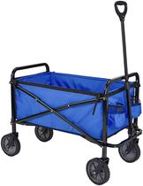 Vagão dobrável dobrável Amazon Basics Heavy Duty Blue Vagão dobrável dobrável Amazon Basics Heavy Duty Blue
