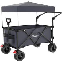 Vagão dobrável EAYNON 150L com capacidade de peso de 136 kg cinza