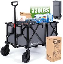 Vagão dobrável Hikenture dobrável 150 kg, capacidade 200 L extra Vagão dobrável Hikenture dobrável 150 kg, capacidade 200 L extra