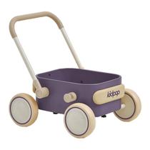 Vagão Push and Pull-Along Kidpop PULA 2 em 1 roxo