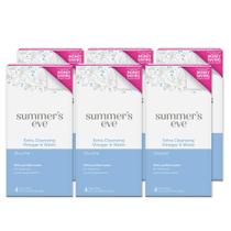 Vaginal Douche Summer's Eve, vinagre de limpeza extra e água 4x130ml Vaginal Douche Summer's Eve, vinagre de limpeza extra e água 4x130ml