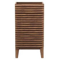 Vaidade de banheiro Modway Render 18 Walnut com armazenamento de 32,5 cm