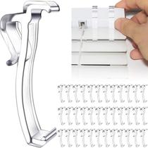 Valance Clips Takngjd de plástico transparente de 2,5 cm para persianas (36 unidades)
