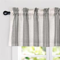 Valance DriftAway Chris forrada a linho térmica 132x46cm cinza