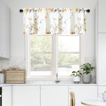 Valance Leeva Farmhouse, lindo padrão de flores, 60x45cm, poliéster Valance Leeva Farmhouse, lindo padrão de flores, 60x45cm, poliéster