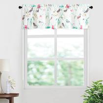 Valances VOGOL Bird estampada para fazenda, poliéster 60x14 cm