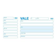 Vale Com Canhoto 160x70mm 56 g/m2 Bloco com 50 Folhas - TILIBRA