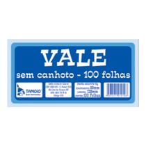 Vale sem Canhoto com 100 Folhas PCT com 20 - Tamoio Vale sem Canhoto com 100 Folhas PCT com 20 - Tamoio