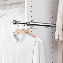Valet Rod FIRJOY 12 para armário removível cromado (1 pacote)