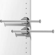 Valet Rod INMAKER para armário Slide Out, 24 cm, pacote com 2 Valet Rod INMAKER para armário Slide Out, 24 cm, pacote com 2