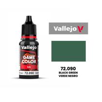 Vallejo Game Color Black Green 72.090 Verde Negro Tinta Pintura de Miniaturas