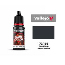 Vallejo Game Color Charcoal 72.155 Gris Carbón Tinta Pintura de Miniaturas