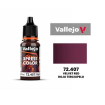 Vallejo Xpress Color Velvet Red 72.407 Rojo Terciopelo Tinta Pintura de Miniaturas