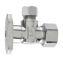 Valve Plumb Pak PP20061LF com ângulo de rotação de 1/4 em latão cromado