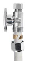 Valve Plumb Pak PP2887EZ Quarter Turn No Crimp PEX 1/2 x3/8" Chrome Valve Plumb Pak PP2887EZ Quarter Turn No Crimp PEX 1/2 x3/8" Chrome