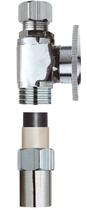 Valve Plumb Pak PP32-2PCLF Latão cromado de 1/4 de volta
