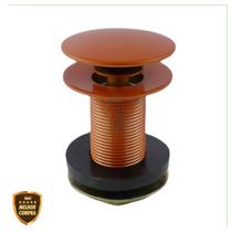 Valvula 1 1/4 Click Up Inteligente Em Metal Inox Bronze Para Banheiro Pia Cuba Cód. 7715