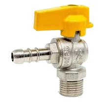 Valvula 1/2 Ang M x BM P/gas encanado