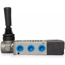 Válvula 1/4 5 Vias Alavanca Auto Centro Centro Fechado CAN N20.5133-00 Serie 20.000