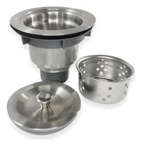 Valvula 4 1/2 Ralo Pia Cozinha Inox Escovado Com Cesto Higiê Valvula 4 1/2 Ralo Pia Cozinha Inox Escovado Com Cesto Higiê