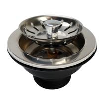 Válvula Americana 3.1/2" Escoamento P/ Pia Cozinha Aço Inox Válvula Americana 3.1/2" Escoamento P/ Pia Cozinha Aço Inox